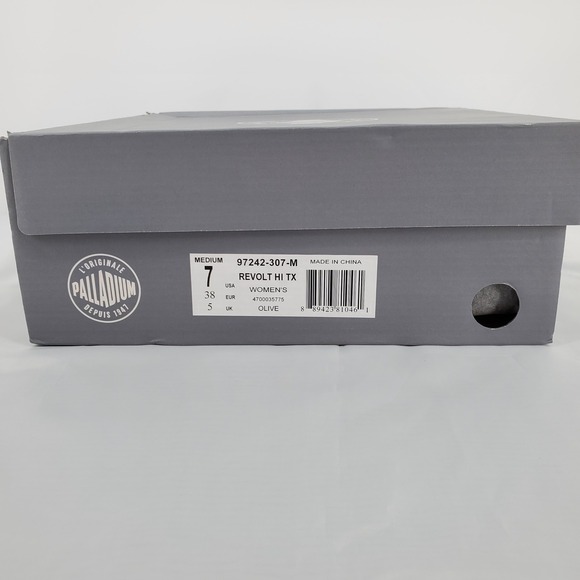 Palladium Revolt HI TX Platform Boots Olive 97242-307-M Womens 7 New - Picture 10 of 10